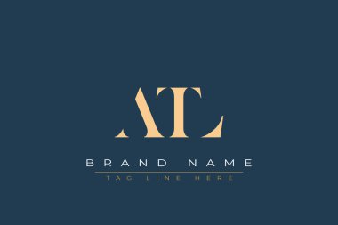 ATL soyut harf logosu tasarımı. Bu logo üç soyut harf tarafından tasarlanmıştır..