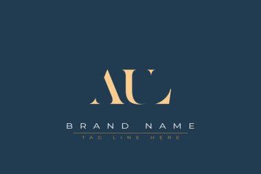 AUL soyut harf logosu tasarımı. Bu logo üç soyut harf tarafından tasarlanmıştır..