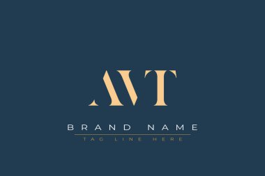 AVT soyut harf logosu tasarımı. Bu logo üç soyut harf tarafından tasarlanmıştır..