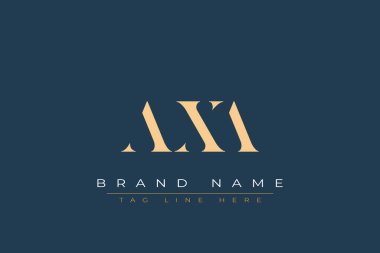 AXA soyut harf logosu tasarımı. Bu logo üç soyut harf tarafından tasarlanmıştır..