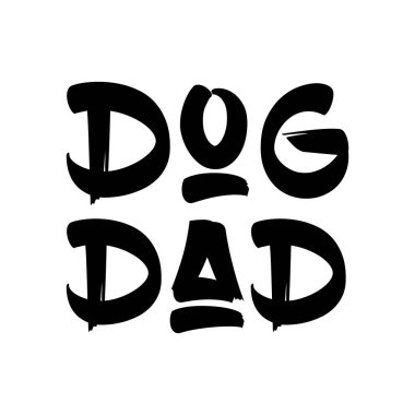 Köpek babası. Şık bir tipografi tişörtü ve giysi posteri. Premium Vektörü