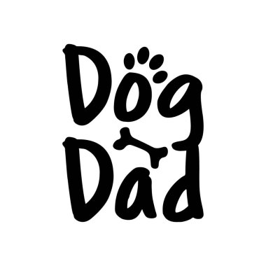 Köpek babası. Şık bir tipografi tişörtü ve giysi posteri. Premium Vektörü