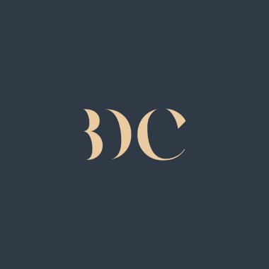 BDC soyut harf logosu tasarımı. Bu logo üç soyut harf tarafından tasarlanmıştır..