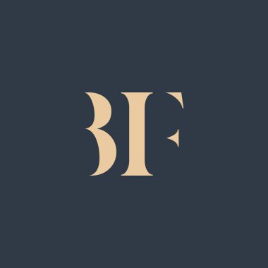 BIF soyut harf logosu tasarımı. Bu logo üç soyut harf tarafından tasarlanmıştır..