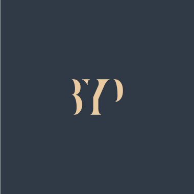 BYP soyut harf logosu tasarımı. Bu logo üç soyut harf tarafından tasarlanmıştır..