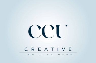 CCU soyut harf logosu tasarımı. Bu logo üç soyut harf tarafından tasarlanmıştır..