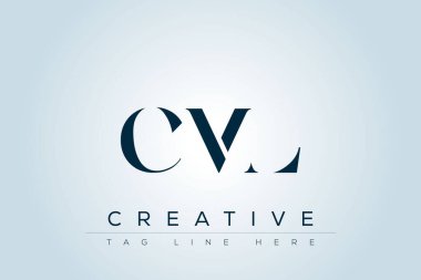 CML abstract letter logo design. This logo is designed by three abstract letters. clipart