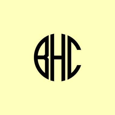 Creative Rounded Initial Letters BHC Logo. It will be suitable for which company or brand name start those initial. clipart