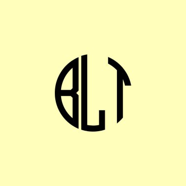 Yaratıcı Yuvarlak Baş harfler BLT logosu. Bu başlangıç için hangi şirket veya markanın adı uygun olacaktır.