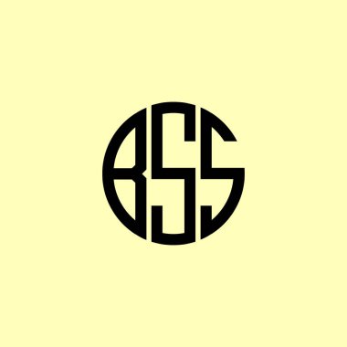 Yaratıcı Yuvarlak Harfler BSS logosu. Bu başlangıç için hangi şirket veya markanın adı uygun olacaktır.