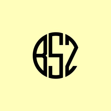 Creative Rounded Initial Letters BSZ Logo. It will be suitable for which company or brand name start those initial. clipart