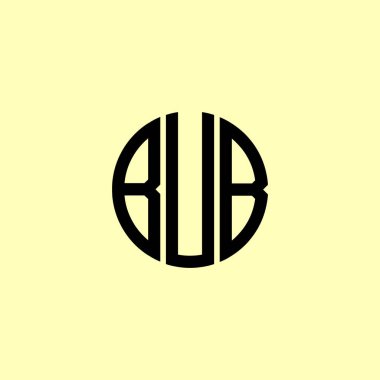 Yaratıcı Yuvarlak Harflerin Baş harfleri BUB logosu. Bu başlangıç için hangi şirket veya markanın adı uygun olacaktır.