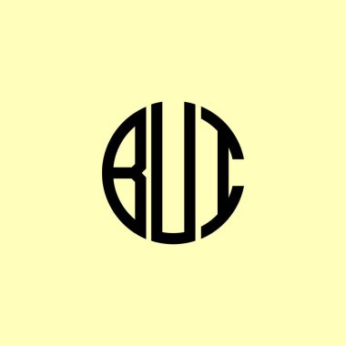 Yaratıcı Yuvarlak Harfler Bülteni logosu. Bu başlangıç için hangi şirket veya markanın adı uygun olacaktır.