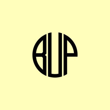 Yaratıcı Yuvarlak Harfler Bum Logosu. Bu başlangıç için hangi şirket veya markanın adı uygun olacaktır.