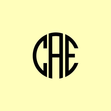 Yaratıcı Yuvarlak Harfler CAE logosu. Bu başlangıç için hangi şirket veya markanın adı uygun olacaktır.