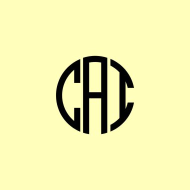 Yaratıcı Yuvarlak Harfler CAI logosu. Bu başlangıç için hangi şirket veya markanın adı uygun olacaktır.