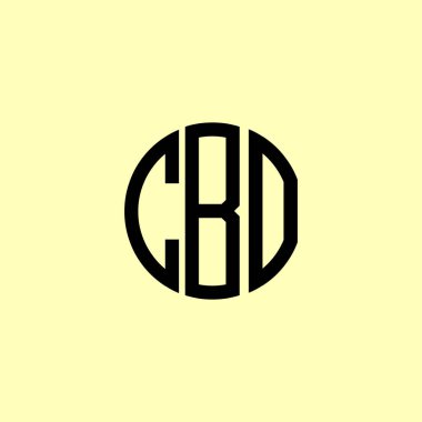 Yaratıcı Yuvarlak Harfler CBO Logosu. Bu başlangıç için hangi şirket veya markanın adı uygun olacaktır.