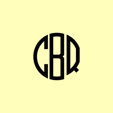 Yaratıcı Yuvarlak Harfler CBQ logosu. Bu başlangıç için hangi şirket veya markanın adı uygun olacaktır.