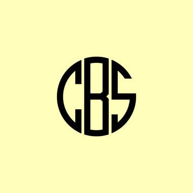 Yaratıcı Yuvarlak Harfler CBS Logosu. Bu başlangıç için hangi şirket veya markanın adı uygun olacaktır.