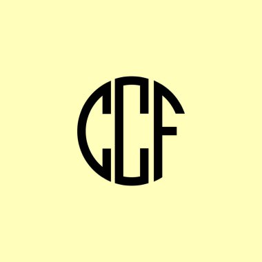 Creative Rounded Initial Letters CCF Logo. It will be suitable for which company or brand name start those initial. clipart