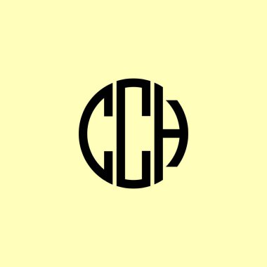 Yaratıcı Yuvarlak Harfler CCH logosu. Bu başlangıç için hangi şirket veya markanın adı uygun olacaktır.