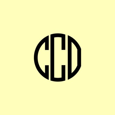 Yaratıcı Yuvarlak Harfler CCO logosu. Bu başlangıç için hangi şirket veya markanın adı uygun olacaktır.