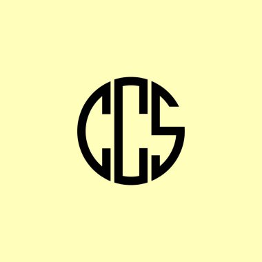 Yaratıcı Yuvarlak Harfler CCS Logosu. Bu başlangıç için hangi şirket veya markanın adı uygun olacaktır.