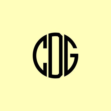 Creative Rounded Initial Letters CDG logosu. Bu başlangıç için hangi şirket veya markanın adı uygun olacaktır.