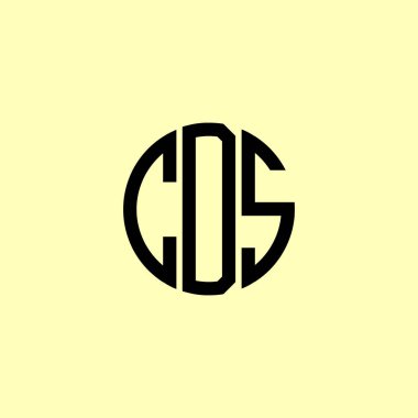 Yaratıcı Yuvarlak Harfler CDS Logosu. Bu başlangıç için hangi şirket veya markanın adı uygun olacaktır.
