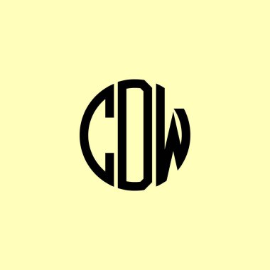 Creative Rounded Initial Letters CDW logosu. Bu başlangıç için hangi şirket veya markanın adı uygun olacaktır.