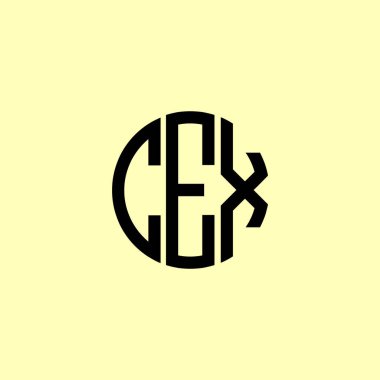 Yaratıcı Yuvarlak Baş harfler CEX logosu. Bu başlangıç için hangi şirket veya markanın adı uygun olacaktır.