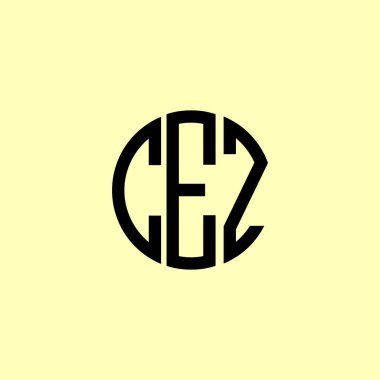 Yaratıcı Yuvarlak Harfler CEZ logosu. Bu başlangıç için hangi şirket veya markanın adı uygun olacaktır.