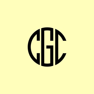 Yaratıcı Yuvarlak Harfler CGC logosu. Bu başlangıç için hangi şirket veya markanın adı uygun olacaktır.