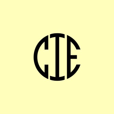 Yaratıcı Yuvarlak Harfler CIE Logosu. Bu başlangıç için hangi şirket veya markanın adı uygun olacaktır.