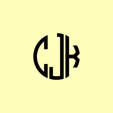 Creative Rounded Initial Letters CJK Logo. It will be suitable for which company or brand name start those initial. clipart