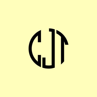 Yaratıcı Yuvarlak Harfler CJT logosu. Bu başlangıç için hangi şirket veya markanın adı uygun olacaktır.