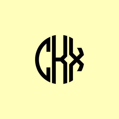Yaratıcı Yuvarlak Harfler CKX logosu. Bu başlangıç için hangi şirket veya markanın adı uygun olacaktır.