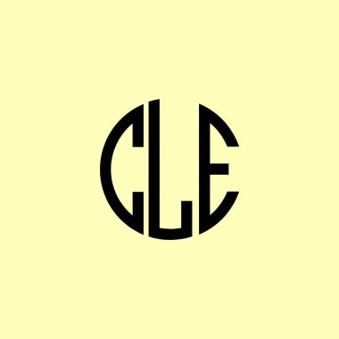 Creative Rounded Initial Letters CLE Logo. It will be suitable for which company or brand name start those initial. clipart