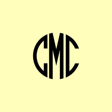 Yaratıcı Yuvarlak Harfler CMC Logosu. Bu başlangıç için hangi şirket veya markanın adı uygun olacaktır.