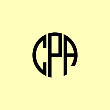 Yaratıcı Yuvarlak Harfler CPA logosu. Bu başlangıç için hangi şirket veya markanın adı uygun olacaktır.