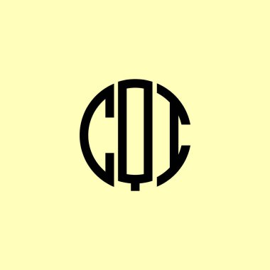 Yaratıcı Yuvarlak Harfler CQI logosu. Bu başlangıç için hangi şirket veya markanın adı uygun olacaktır.