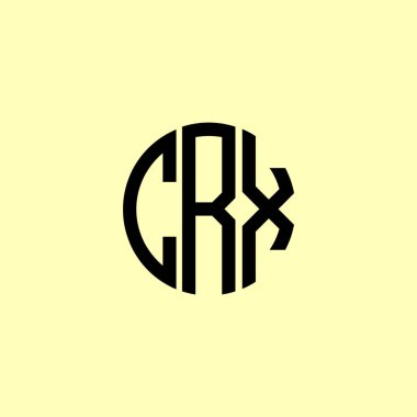 Yaratıcı Yuvarlak Harfler CRX logosu. Bu başlangıç için hangi şirket veya markanın adı uygun olacaktır.