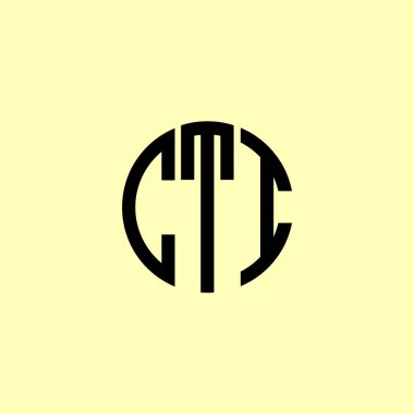 Yaratıcı Yuvarlak Harfler CTI logosu. Bu başlangıç için hangi şirket veya markanın adı uygun olacaktır.