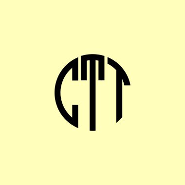 Yaratıcı Yuvarlak Harfler CTT Logosu. Bu başlangıç için hangi şirket veya markanın adı uygun olacaktır.