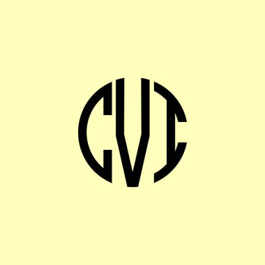 Yaratıcı Yuvarlak Harfler CVI logosu. Bu başlangıç için hangi şirket veya markanın adı uygun olacaktır.