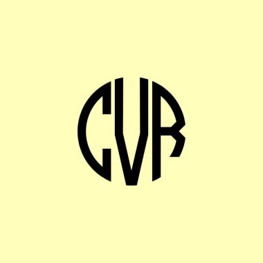 Yaratıcı Yuvarlak Harfler CVR logosu. Bu başlangıç için hangi şirket veya markanın adı uygun olacaktır.