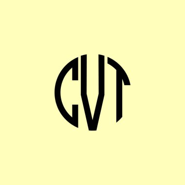 Yaratıcı Yuvarlak Harfler CVT logosu. Bu başlangıç için hangi şirket veya markanın adı uygun olacaktır.