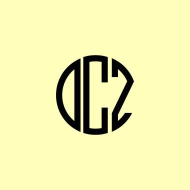 Creative Rounded Initial Letters DCZ Logo. It will be suitable for which company or brand name start those initial. clipart