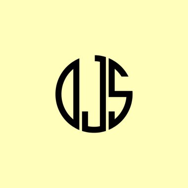 Yaratıcı Yuvarlak Harfler DJS Logosu. Bu başlangıç için hangi şirket veya markanın adı uygun olacaktır.