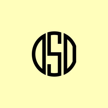 Yaratıcı Yuvarlak Harfler DSO logosu. Bu başlangıç için hangi şirket veya markanın adı uygun olacaktır.